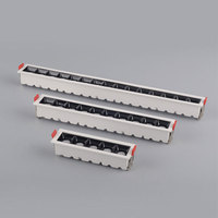 Plafonnier LED encastré en aluminium pour bureau, éclairage moderne pour grille de ventilation, spots encastrés linéaires