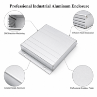 Boîtier en aluminium sur mesure, fabrication métallique de précision, boîtier extrudé, blindage de PCB, dispositif d'aviation à bride pour signalisation, boîtier en aluminium personnalisé