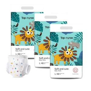 ผ้าอ้อมเด็กสำเร็จรูป OEM ไซส์ XL ผลิตจากผ้าไม่ถักทอ คุณภาพดี ซึมซับดีเยี่ยม ย่อยสลายได้ ป้องกันการรั่วซึมแบบ 3 มิติ พร้อมเทปเวทมนตร์ - Product Image 1