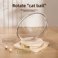 Lit pour chat d'extérieur, style capsule, tout-en-un, avec jouet anti-ennui, respirant, transparent, semi-fermé, pour l'été