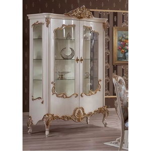 Bàn Ăn Victory Classic King Với Ghế Gỗ Rắn Chạm Khắc Bộ Đồ Nội Thất Phòng Ăn Hoàng Gia Lá Vàng - Product Image 5