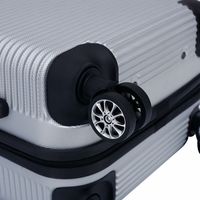 Ensemble de 3 valises légères en ABS personnalisées de 20'', 24'' et 28'' avec capacité extensible