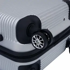 Ensemble de 3 pièces de 20 "24" 28 "pouces en ABS personnalisé bagage au design léger valise de voyage à roulettes avec capacité extensible