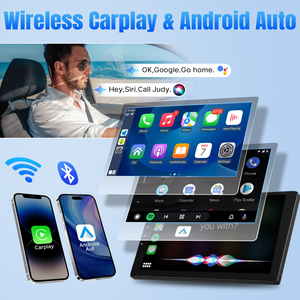 Universel 2 Din 10.1 pouces <span class=keywords><strong>grand</strong></span> écran tactile voiture lecteur Mp3 Android 11 CarPlay 32GB Radio avec prix d'usine - Product Image 4