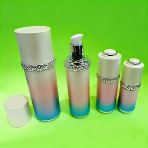 Ensemble de cosmétiques personnalisés en argent pour soins de la peau Conteneur d'emballage 30g 50g 30ml 50ml - Product Image 6