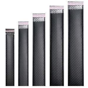 Venta al por mayor de fábrica, bolsas de sobres acolchadas con burbujas negras de tira larga personalizadas, embalaje para pequeñas empresas, artículos de envío gratis - Product Image 1