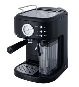 Carefor 15bar自動コーヒーマシンエスプレッソローストメーカー1250W、ミルク泡立て器豆グラインダーET-513MBP