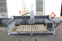 Machine de découpe de pierre à 5 axes, scie à pont CNC pour la découpe de granit, machine de découpe de pierre à pont
