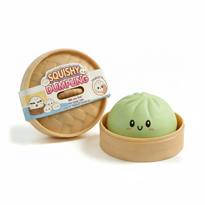 Vente en gros de Squishies personnalisés en silicone, modèles Dumplings et Buns Surprise, en boîte pour garçons - Product Image 1