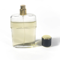 Flacon de parfum de luxe 100 ml, flacon d'huile essentielle rectangulaire unique, atomiseur de parfum, emballage cosmétique, flacon de parfum vide