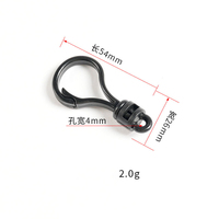 SAS usine fabricant POM plastique mousqueton crochets sac accessoires noir Mini mousqueton sangle crochet