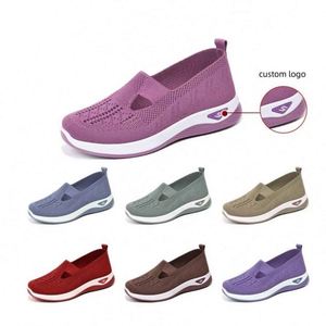 Zapatillas Deportivas Casuales de Verano para Mujer, Parte Superior de Malla Transpirable, Entresuela de PVC Antideslizante, Correa Ajustable, Resistentes al Desgaste, Planas para Caminar - Product Image 6