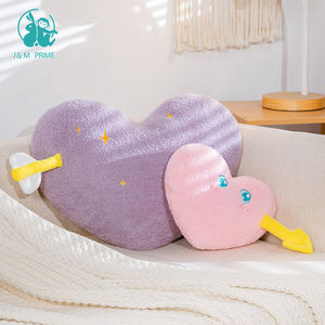 Cuscino d'amore a forma di cuore peluche per la casa di nozze o il letto morbido cuscino decorativo regalo con imbottitura in cotone PP - Product Image 3