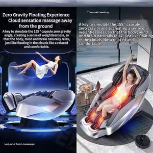 Fauteuils de massage 4D en gros pour usage domestique, corps entier luxueux, rail SL zéro gravité, commande vocale IA entièrement automatique - Product Image 2