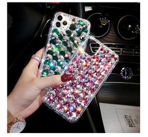 Étuis pour téléphones portables pour iPhone 6-12 Pro Max et Samsung S8-S21 Ultra, antichoc, colorés, avec strass, <span class=keywords><strong>de</strong></span> <span class=keywords><strong>marque</strong></span> <span class=keywords><strong>de</strong></span> luxe - Product Image 3
