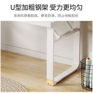 Folding Computer <b>Desk</b> Minimalist Modern Style Foldable Home Office <b>Study</b> Table Plastic Surface Artificial Board Material - Product Image 3