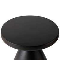 Table d'appoint moderne Dune avec dessus en fibre de pierre Table d'appoint ronde et socle