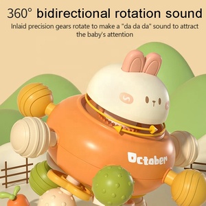 Balle de dentition <span class=keywords><strong>Montessori</strong></span>, hochets en silicone pour bébé, jouet sensoriel d'activité à mâcher - Product Image 4