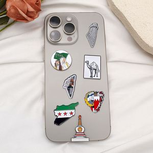 Custom Logo Saudi Arabia Bahrain Style Design Product National <b>Foundation</b> Day Metal Pins 3M Enamel Stickers for Phone Case - Product Image 1