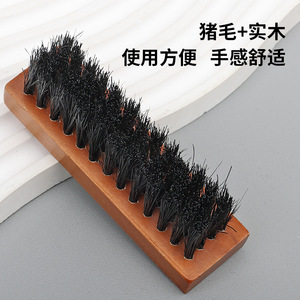 Cepillo para zapatos Yinste de madera maciza con cerdas de pelo de cerdo para limpiar calzado - Product Image 2