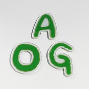 Aimant de réfrigérateur personnalisé en acrylique avec forme carrée en métal et plastique pour cadeau souvenir, avec votre propre logo, aimants en gros - Product Image 4