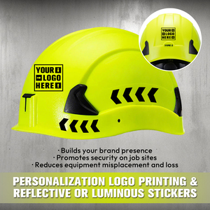 Casque de sécurité électrique HIGHVIZ ABS Type II Classe E, anti-choc, <span class=keywords><strong>suspension</strong></span> à 4 points en <span class=keywords><strong>tissu</strong></span>, visière transparente/noire, EN 397 - Product Image 6