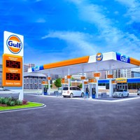 Panneau publicitaire de station-service durable avec écran LED, panneau extérieur résistant aux intempéries pour la publicité numérique des prix de carburant