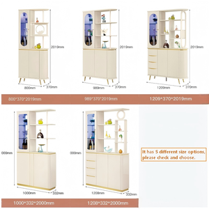 Vitrina de Madera con Iluminación LED para Vino, Esquinera para Sala de Estar o Cocina, Estilo Chino, Novedad 2026 - Product Image 6