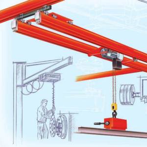 Grúa <span class=keywords><strong>KBK</strong></span> Estándar de Doble Viga de Aleación de Aluminio Ligero, Grúa de Elevación Integrada Sobre Rieles - Product Image 2