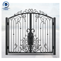 Portail en fer forgé classique, luxe haut de gamme, unique, personnalisable pour parc, cour, villa, manoir et jardin