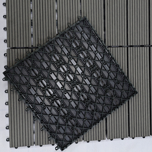 DIY Interlocking 30x30 <strong>PVC</strong> WPC Decking <strong>Floor</strong> Tiles for Outdoor Patio Different Design W/ Anti-Slip Teak and Plastic Materials - Product Image 2