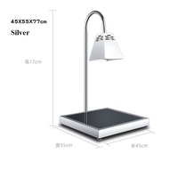 Plateau chauffant de luxe en acier inoxydable pour buffet, lampe chauffante pour aliments, plateau chauffant avec plateau chauffant en marbre pour buffet, hôtel