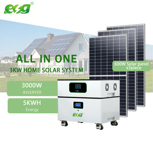 ระบบพลังงานแสงอาทิตย์แบบไฮบริด3kW ระบบ3kW แผงโซลาร์เซลล์ - Product Image 1
