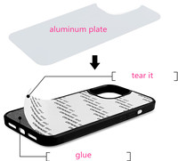 Coques de téléphone portable SUNNY en aluminium imprimé par sublimation PC+TPU antichoc pour 12/13/14 Pro Max avec un design de luxe et tendance