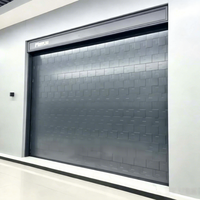 Porte rapide spirale à motif gravé, idéale pour garages, villas et maisons privées