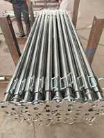 Poteau d'échafaudage en acier Q235 à boucle à disque haute résistance pour escalier, entrepôt et atelier, capacité de charge de 800 kg