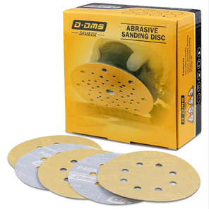 Disques abrasifs de papier de verre de crochet et de boucle d'or de qualité de 6 pouces pour le polissage automobile - Product Image 1