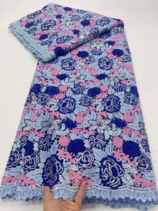 Robe en tissu de dentelle sexy brodée de paillettes et de perles de haute qualité pour femmes, taille 5, 100% polyester - Product Image 2