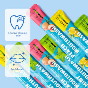 Mouthwash Oral Care Mint Jelly Cup Fresh Breath Cleaning <b>Teeth</b> Protection Smooth Taste <b>Whitening</b> Effect Portable Use Mouthwash - Product Image 3