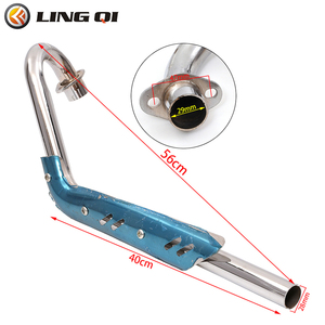 LINGQI RACING Pot d'échappement en alliage d'aluminium modifié pour motos tout-terrain compatible avec CRF50 XR50 CRF 50 Mini Pit <span class=keywords><strong>Bike</strong></span> - Product Image 3