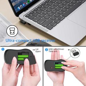2.4GHz Wireless Optical Tracking <b>Mouse</b> Portable Dry Battery 3 Levels DPI Computer <b>Mouse</b> for Laptop - Product Image 2