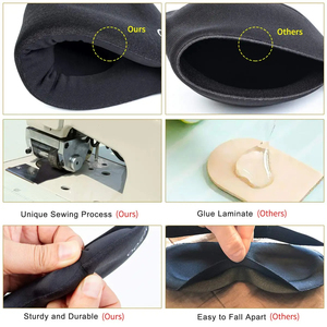 Masque de sommeil 3D ergonomique avec coque concave pour bloquer la lumière, pour femmes et hommes - Product Image 3