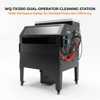 WQ-TX1200 Grande machine de nettoyage de toner à double espace de travail, dépoussiéreur industriel à air pulsé pour usine de cartouches de toner