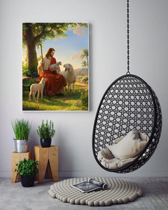 Tôn giáo Jesus với cừu DIY sơn Kim Cương Đá quý nghệ thuật Kit tường sơn cho người lớn - Product Image 2
