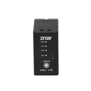 ZITAY NP-F970Rechargeable baterai Lithium-Ion layar sentuh baterai tersisa untuk BMPCC 6KPRO