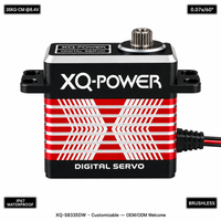 XQ-POWER XQ-S8335DW 35kg IP67 Servo numérique brushless étanche avec boîtier en aluminium 8.4V pour voiture RC, camion, bateau - Nouveauté 2026