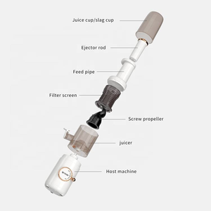 Mini exprimidor lento portátil de 0,3 l con motor silencioso y USO HOTELERO autolimpiante compatible con exprimidor de frutas eléctrico en español e inglés. - Product Image 5