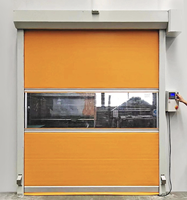 Porte à rideau souple rapide en PVC à cycle élevé, à commande automatique, pour sous-sol, design tropical, service OEM personnalisé