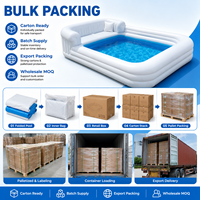 Canapé gonflable personnalisé pour piscine, piscine gonflable avec sièges, idéal pour les fêtes de famille dans la cour
