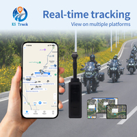 Traceur GPS portable 2G KS Track KS199A pour voitures/motos/vélos, suivi en temps réel, alarme antivol, contrôle à distance SDK, 1 an